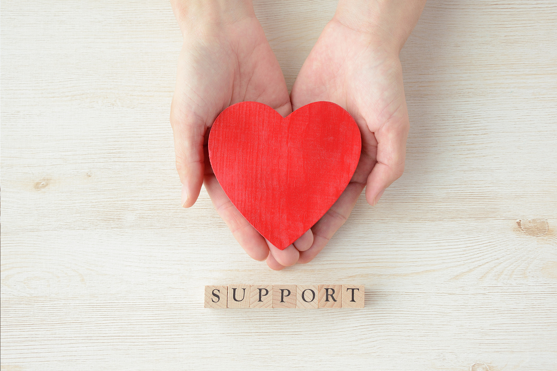 手厚いサポートの画像