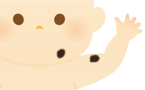 先天性色素班のイラスト