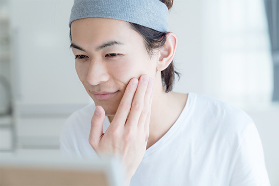 神戸でヒゲ脱毛を行う男性のイメージ画像